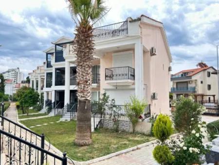 Villa For Sale In Didim, 150M To The Sea, With Pool, Tennis Court, Basketball Court, Security, And In A Complex