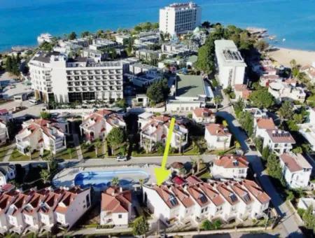 Villa For Sale In Didim, 150M To The Sea, With Pool, Tennis Court, Basketball Court, Security, And In A Complex