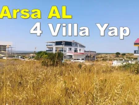 Land For Sale In Didim - 4 Villas 595 M2 Zoned Land For Sale