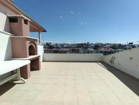 Duplex For Sale In Didim - Furnished - Terraced - Duplex Apartment For Sale 950M To The Sea